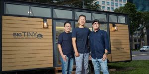 Big Tiny’s co-founders Adrian Chia, Dave Ng and Jeff Yeo are childhood friends turned business partners (Photo: Big Tiny)