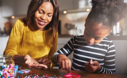 Business Idea: Mother and daughter making bead necklaces